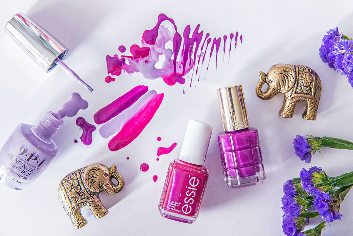 Purple nail polishes 2016