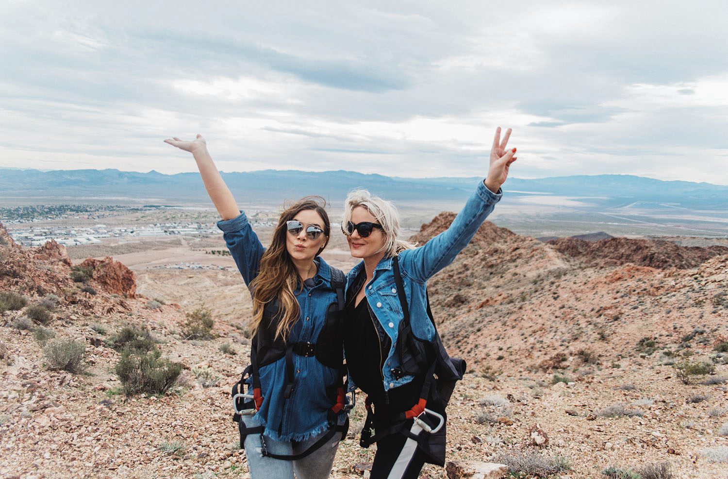 Zipline outside Las Vegas - Adaras & Julie Von Lyck