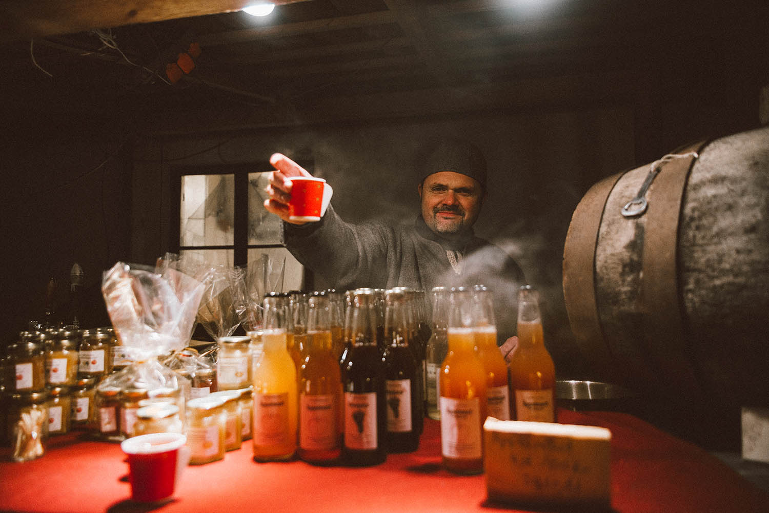 Warm spiced wine at Medieval Christmas Market in Visby