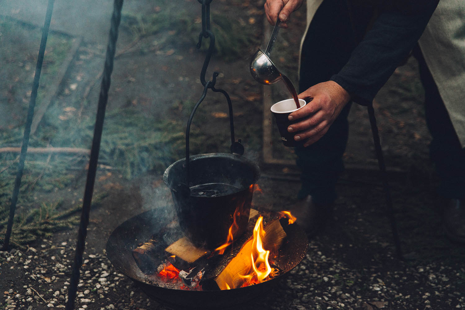 Spiced wine over fire in Visby