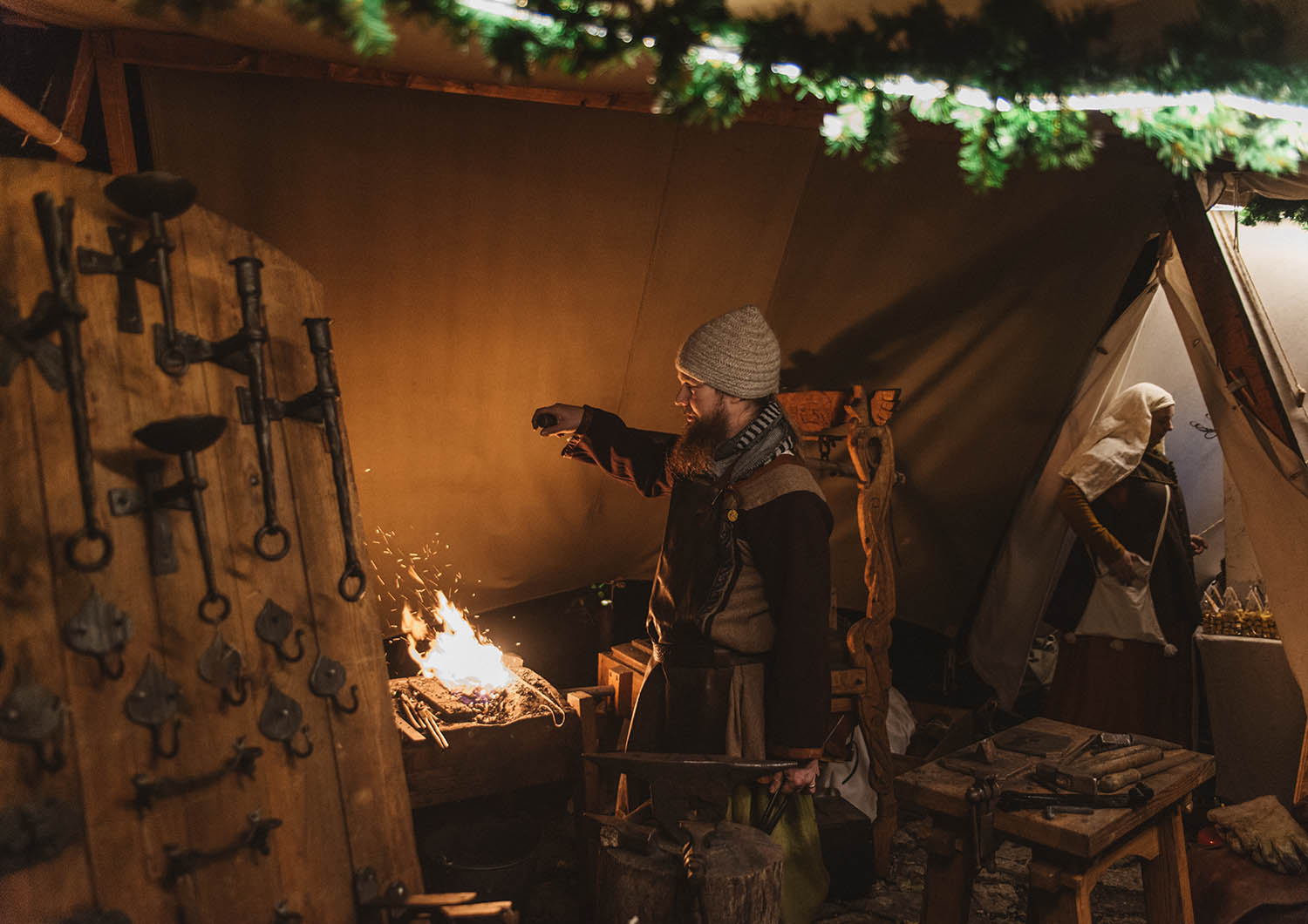 Blacksmith at Medieval Market