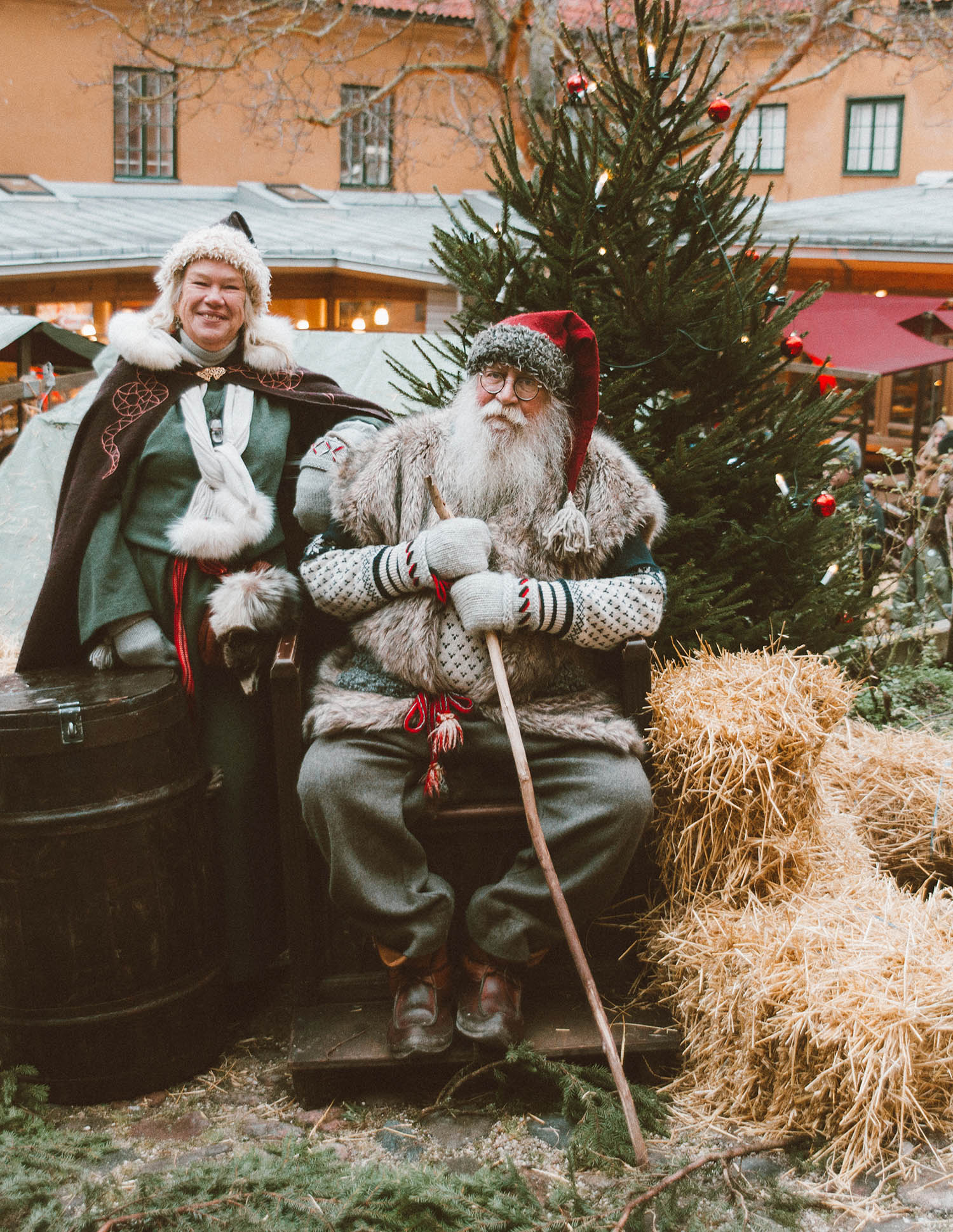 Santa Claus & Mrs. Claus - Medieval Christmas in Visby, Gotland