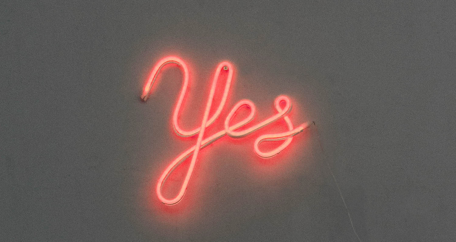 Yes Neon Sign from Lagerhaus