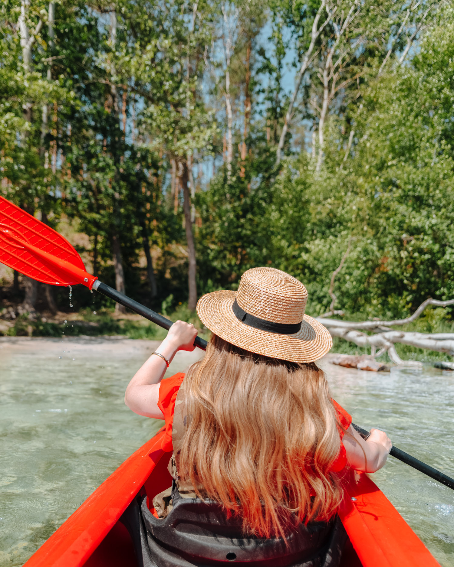 Canoeing in Poland.