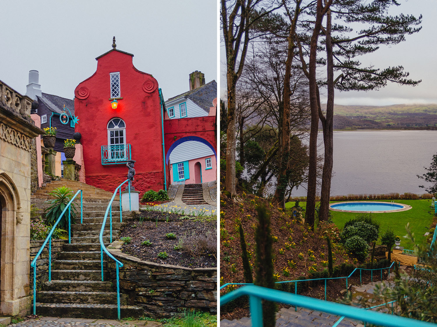 Portmeirion Village in North Wales