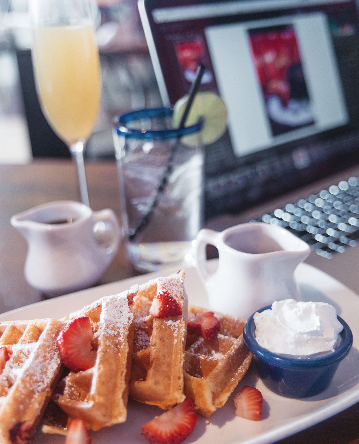 Waffles at Mexican Cabo Wabo in Las Vegas