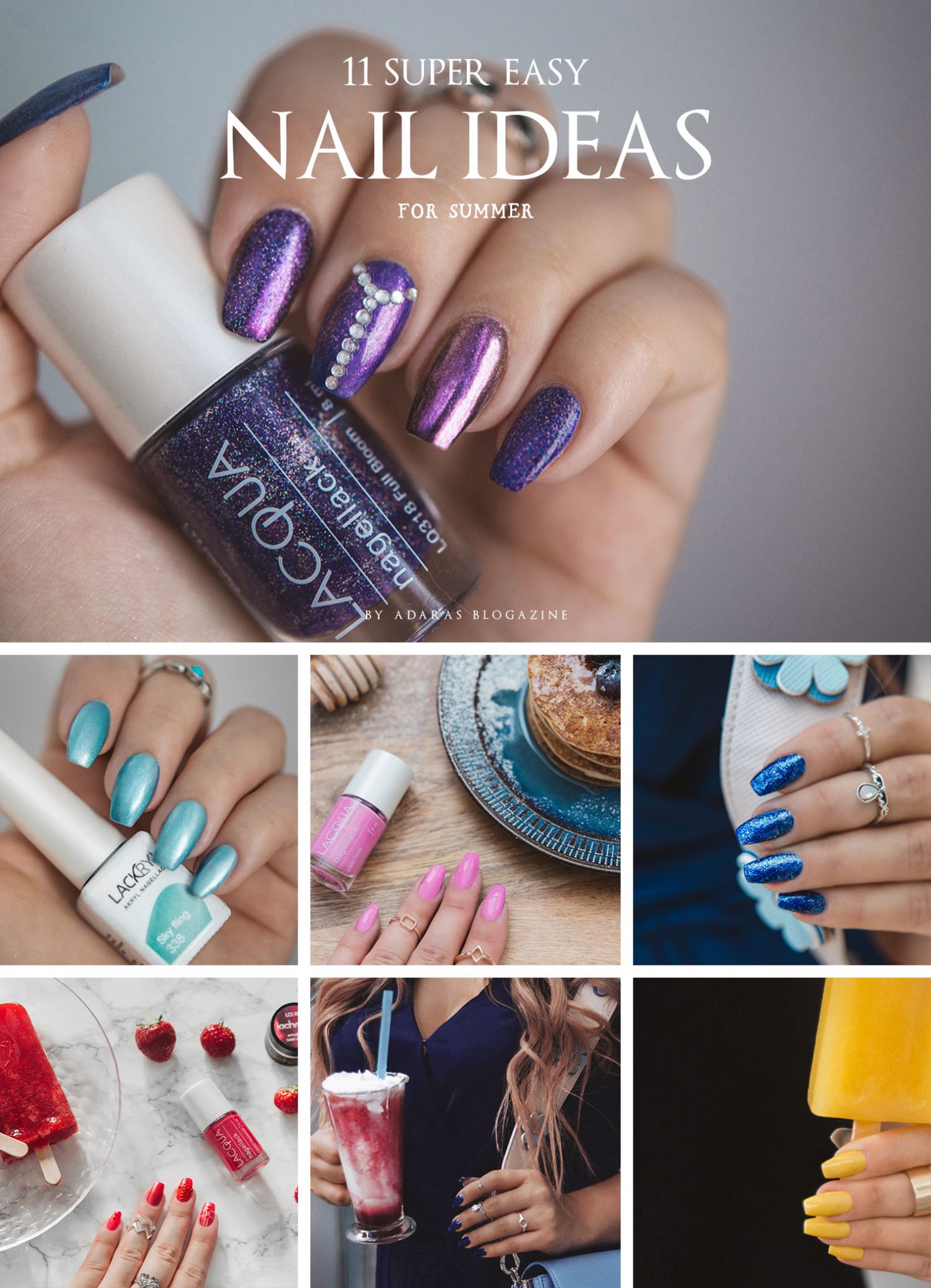 11 Easy Nail Ideas for Summer