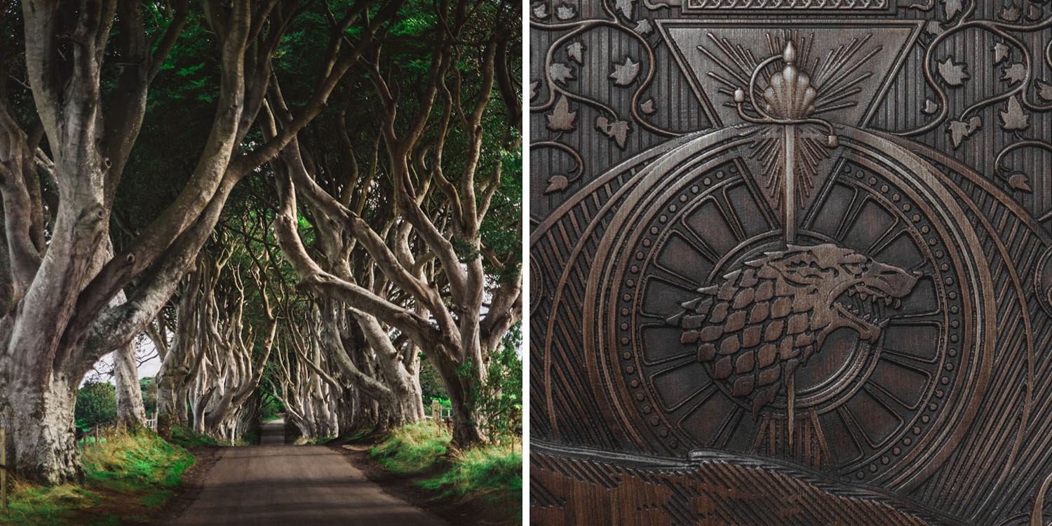 Game of Thrones Door close to the Dark Hedges