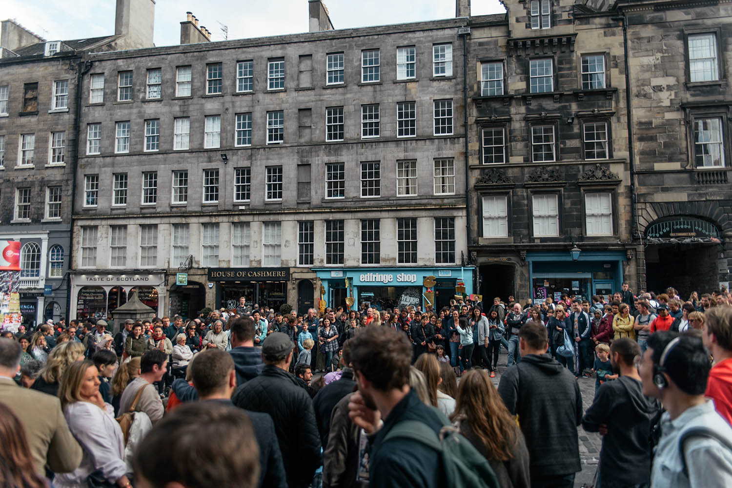 People Gathering at Edinburgh Fringe Festival