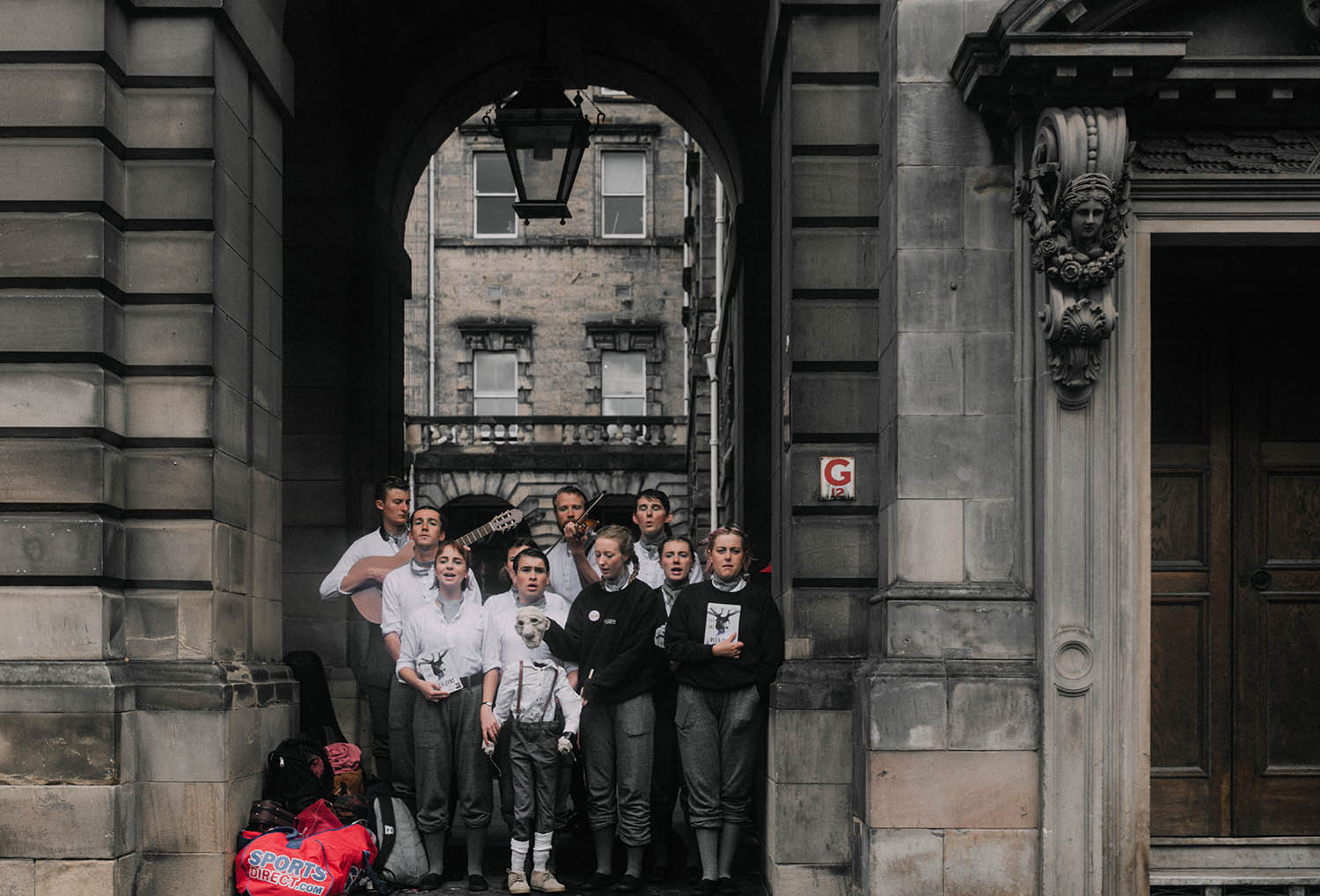 Street performance at Edinburgh Fringe Festival