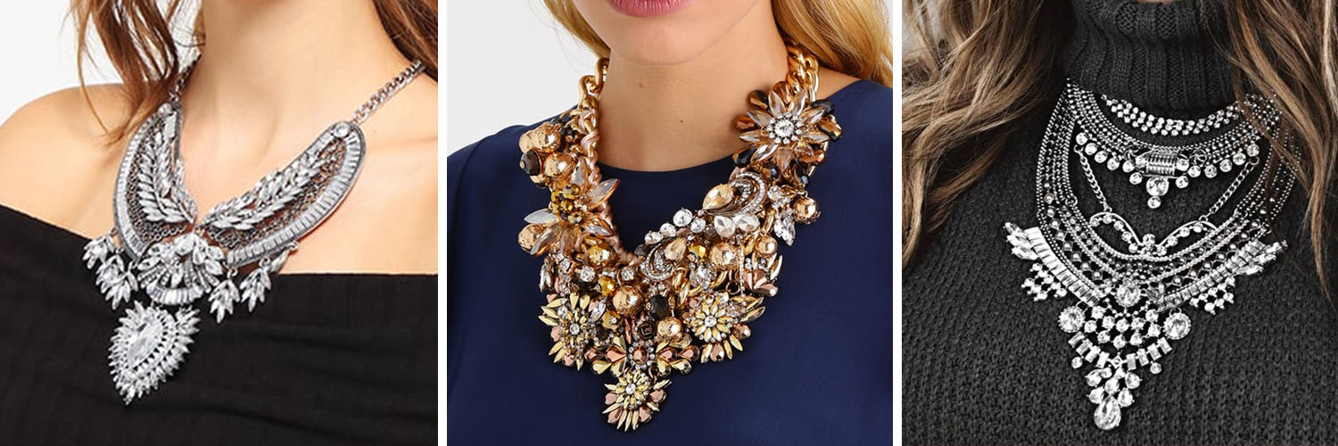 Over the top & glamorous statement necklaces