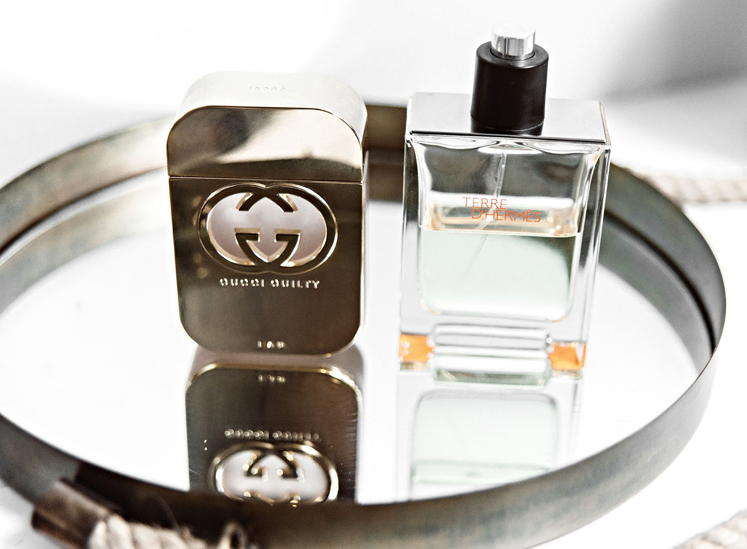 Perfumes for men: Gucci Guilty for him & Hermes Terre d'Hermes