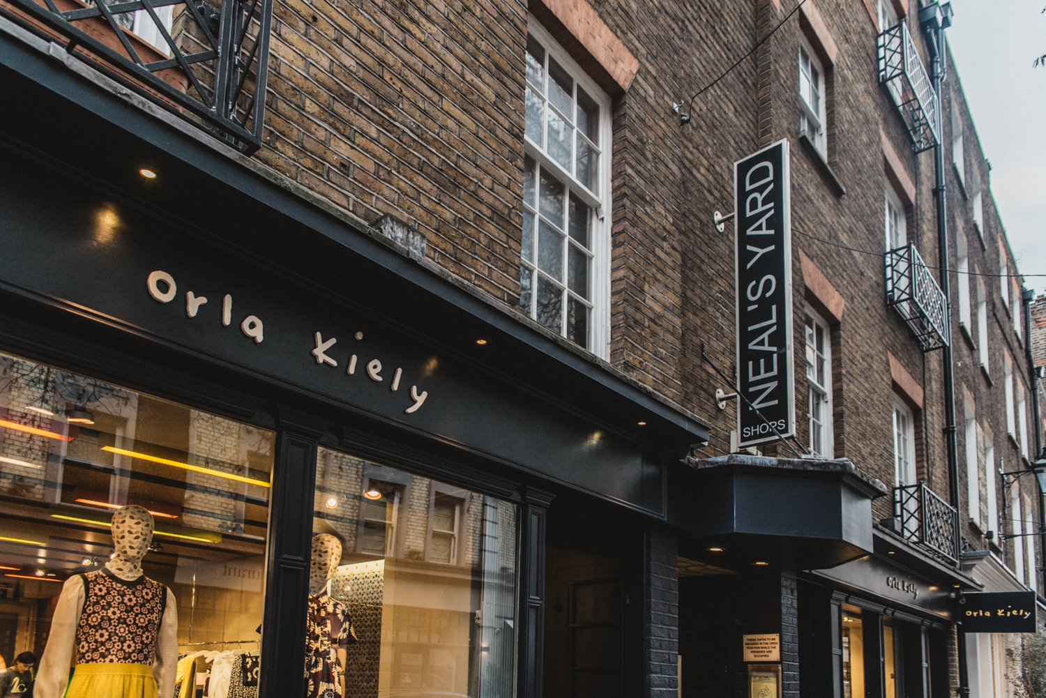 Entrance to Neal's Yard in Covent Garden, London