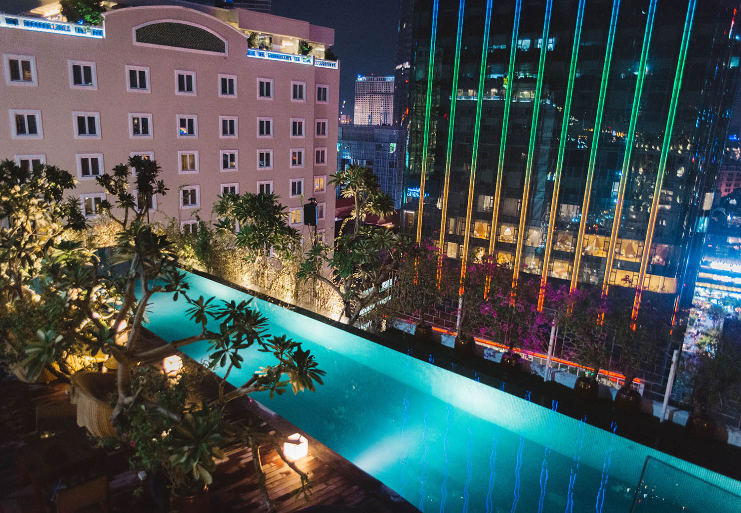 Rooftop pool at The Myst Dong Khoi, Ho Chi Minh City, Vietnam