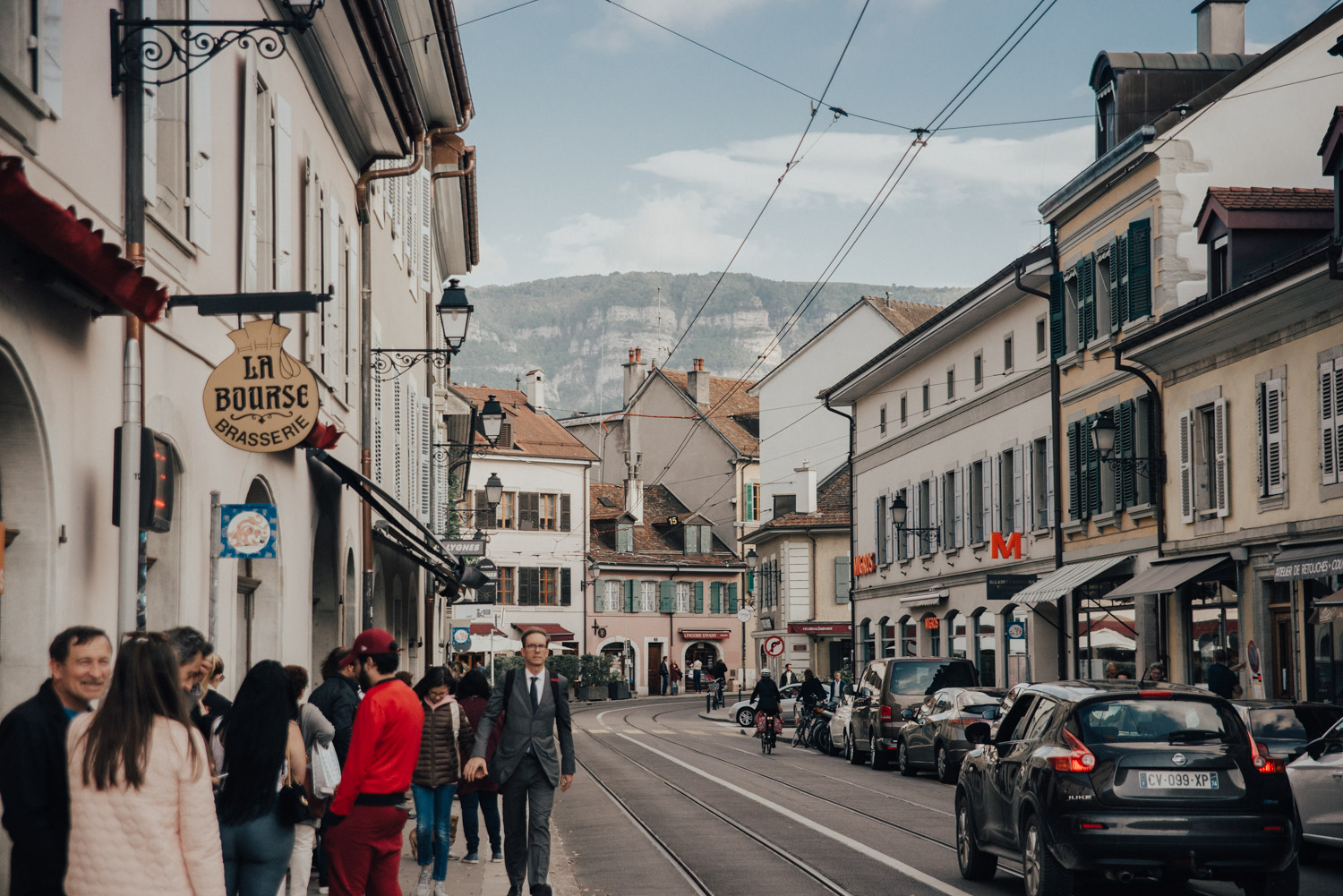 Street in Carouge, Geneva