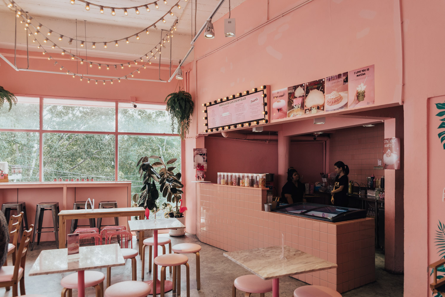 The Cute Pink Planter Cafe | Where to Eat in Bangkok, Thailand