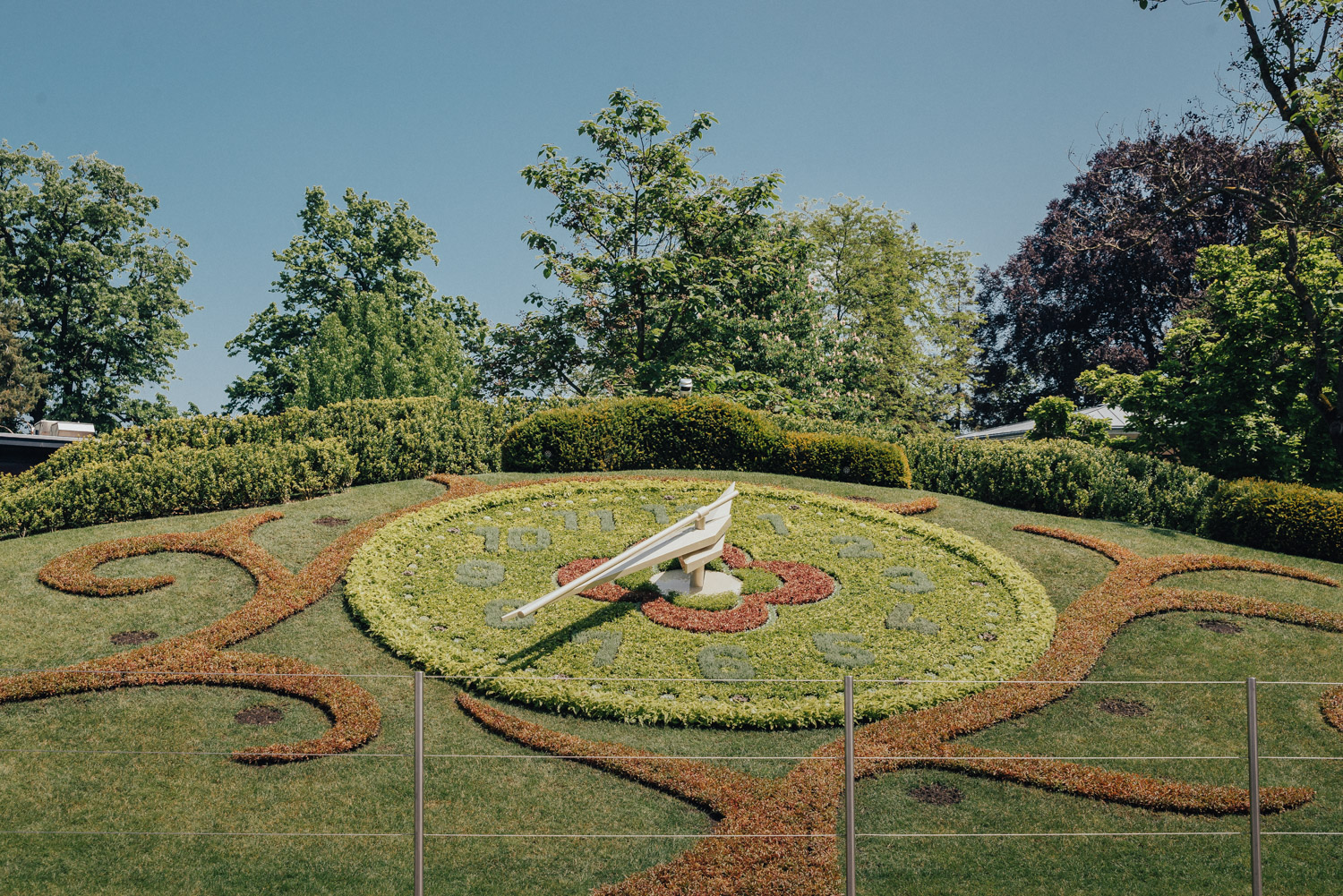 The Flower Clock in Geneva