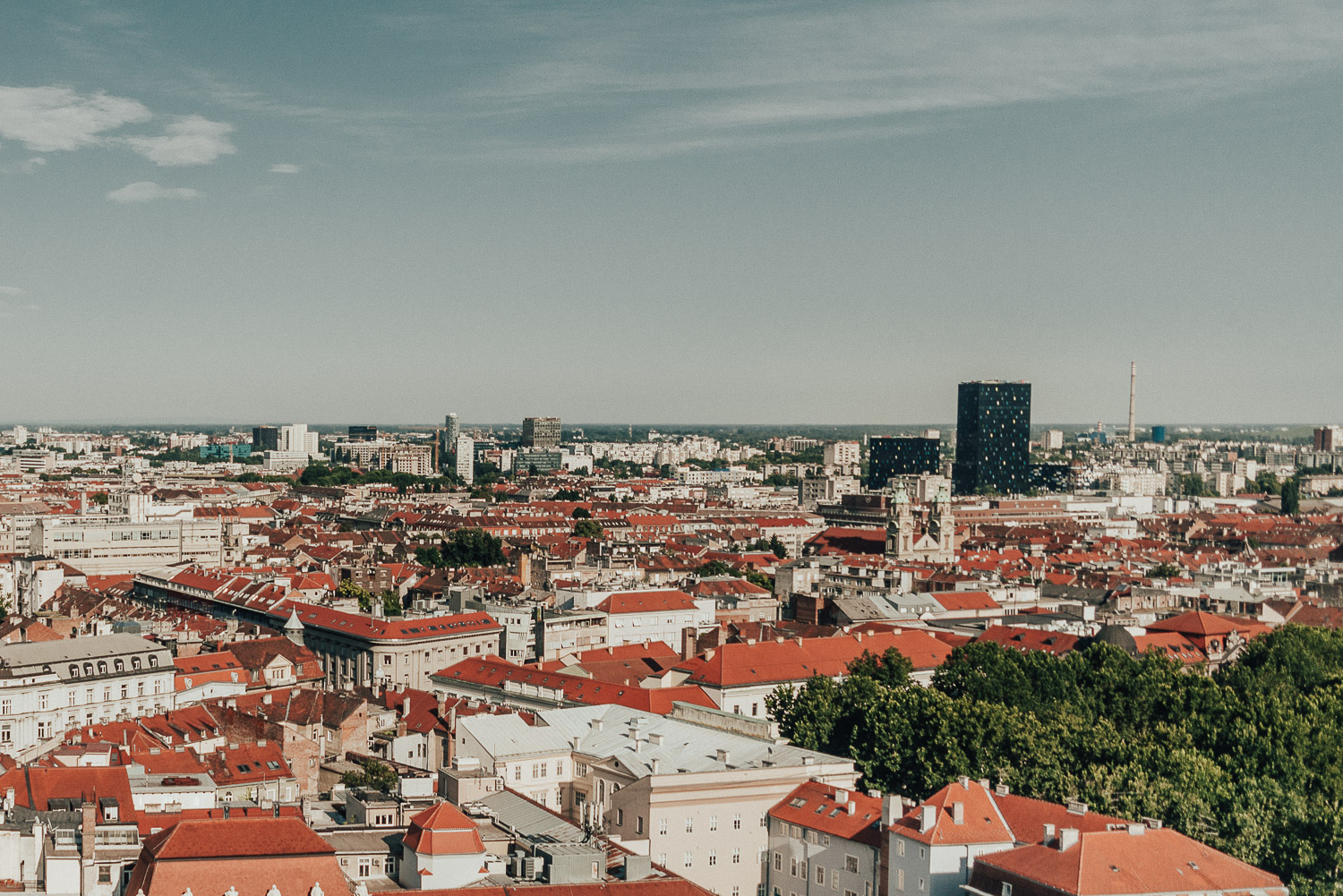 View from Zagreb 360 Eye Observation Deck