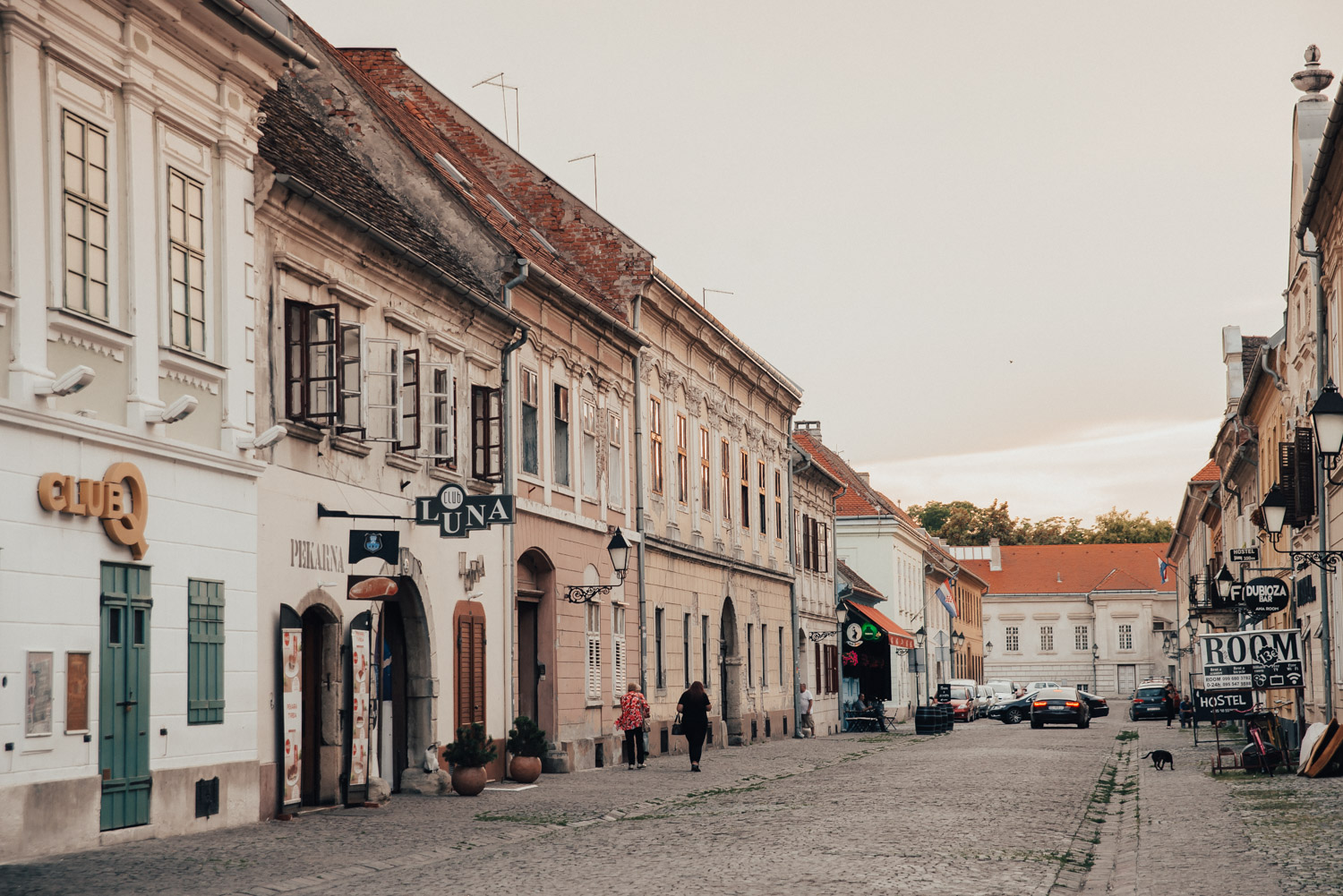 Street in Osijek, Slavonia, Croatia