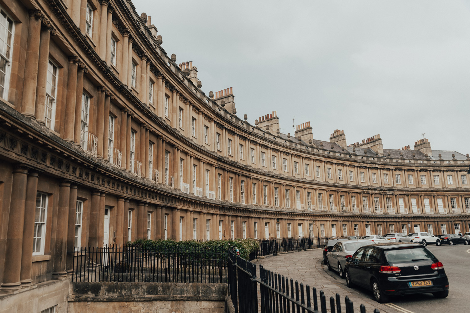 Georgian architecture along The Circus, Bath, Somerset, England, UK