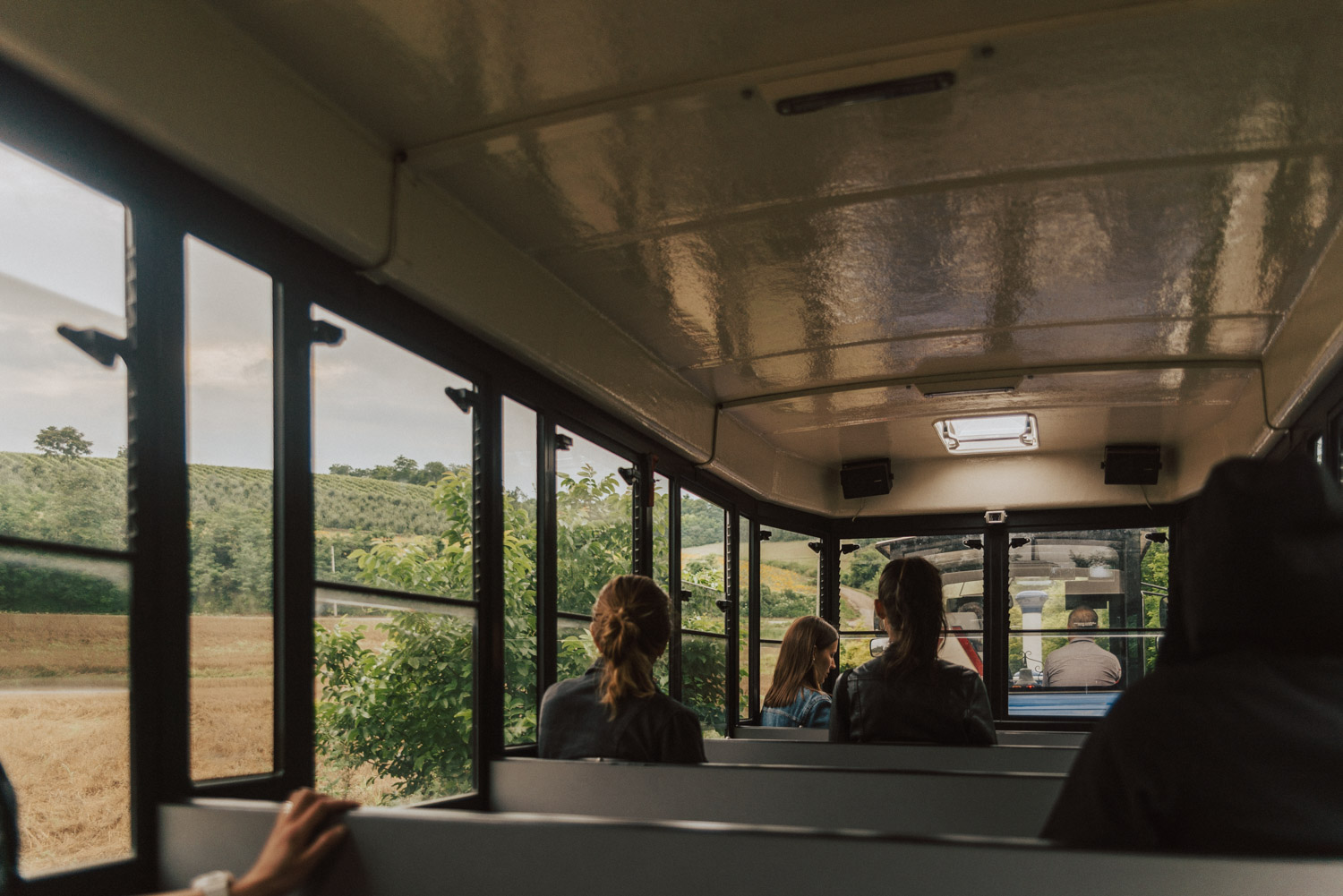 The vineyard road train tour in Ilok, Slavonia