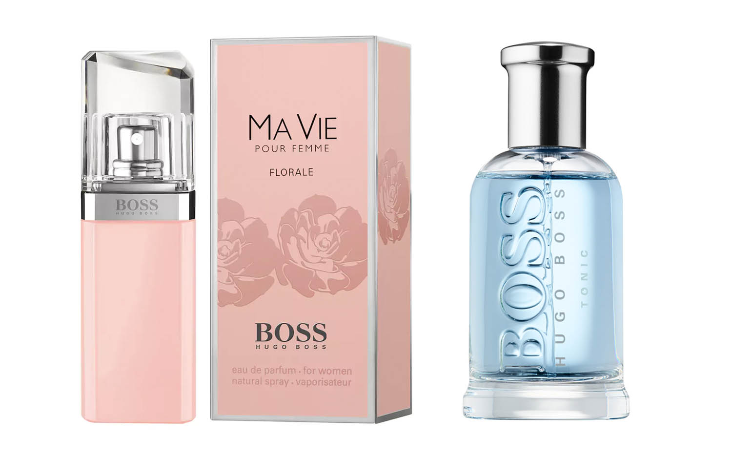 His and Hers Fragrances: Hugo Boss Ma Vie Florale & Boss Bottled Tonic