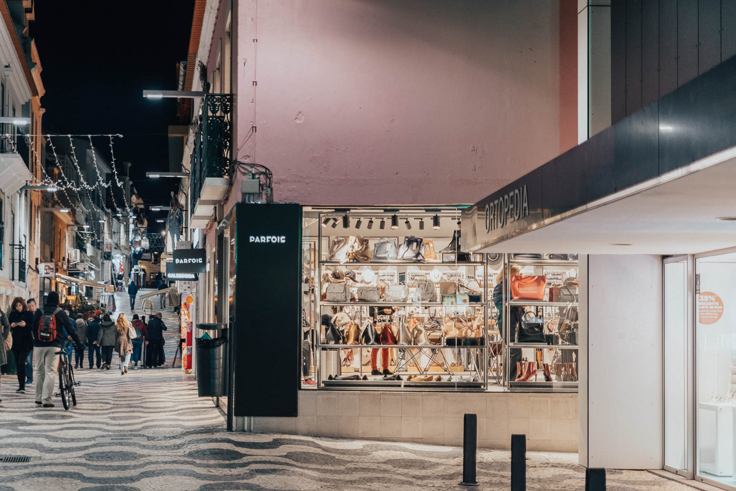 Shopping Street in Cascais, Portugal