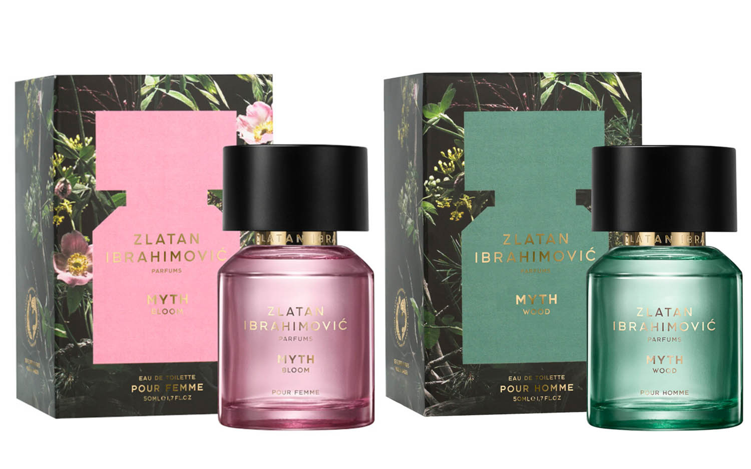 His and Hers Fragrances: Zlatan Ibrahimovic Myth & Bloom EdT