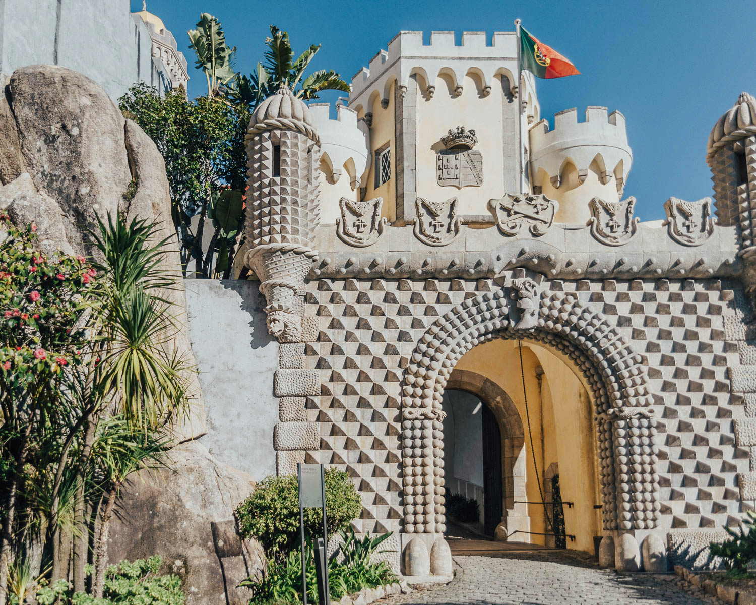 Entrance to Pena Palace, Sintra, Portugal