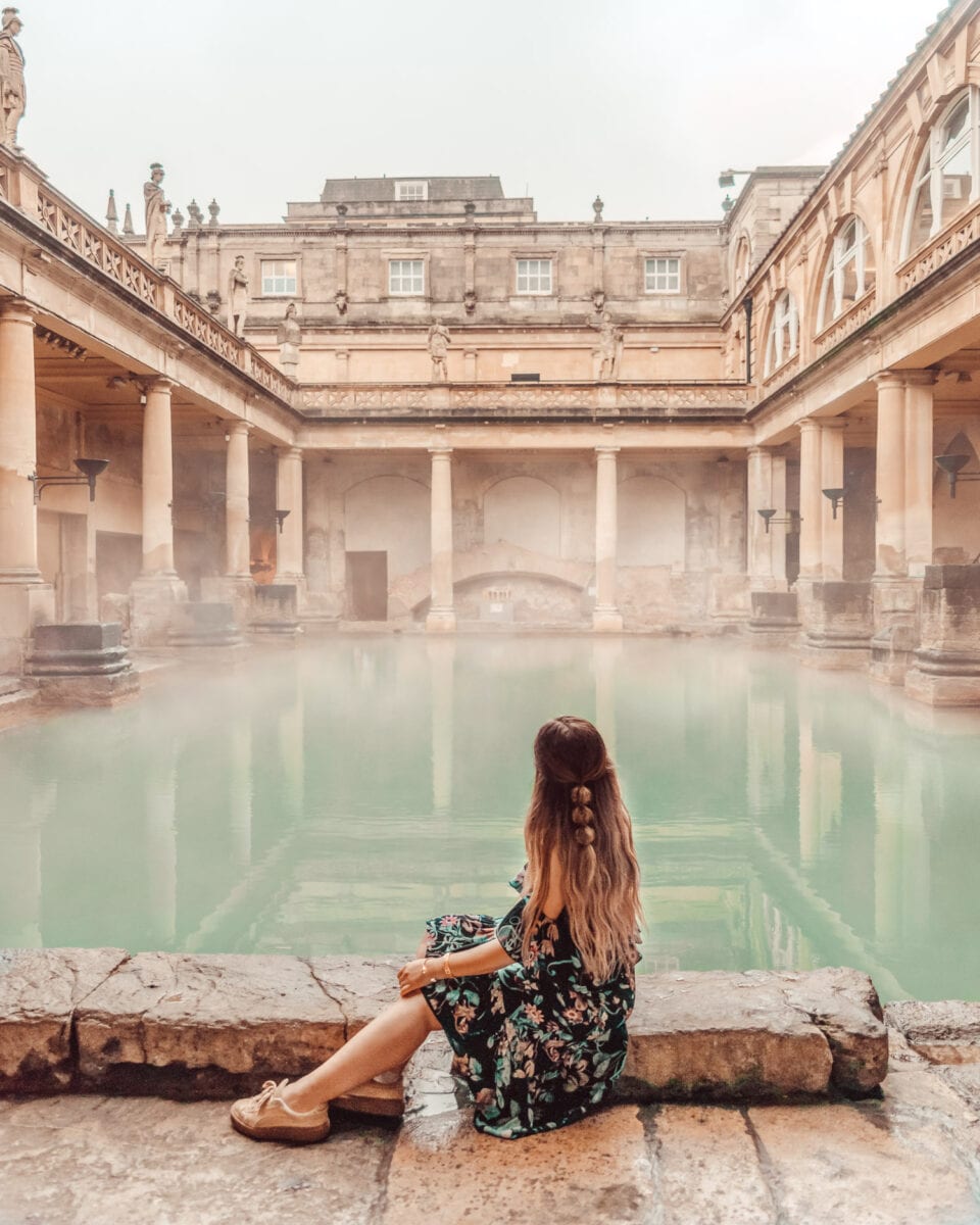 Roman Baths in Bath, Somerset, England