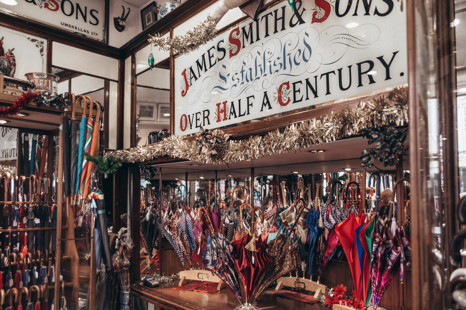 James Smith & Sons Umbrella Shop in London, Great Britain