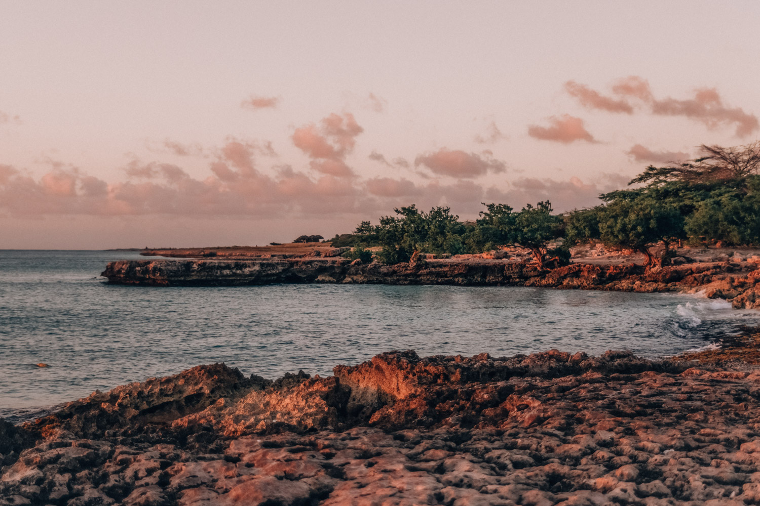 Sunset at Malmok Beach, Aruba