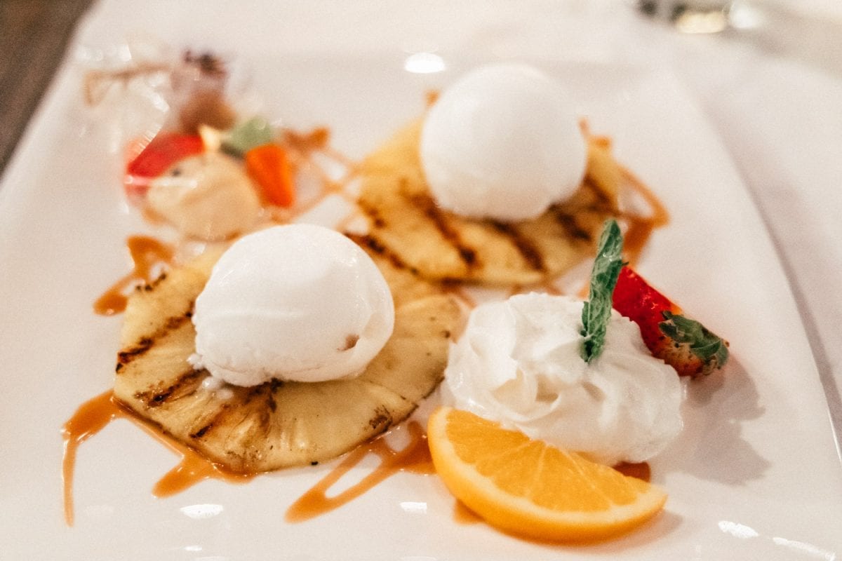 Dessert at Quinta del Carmen, Aruba