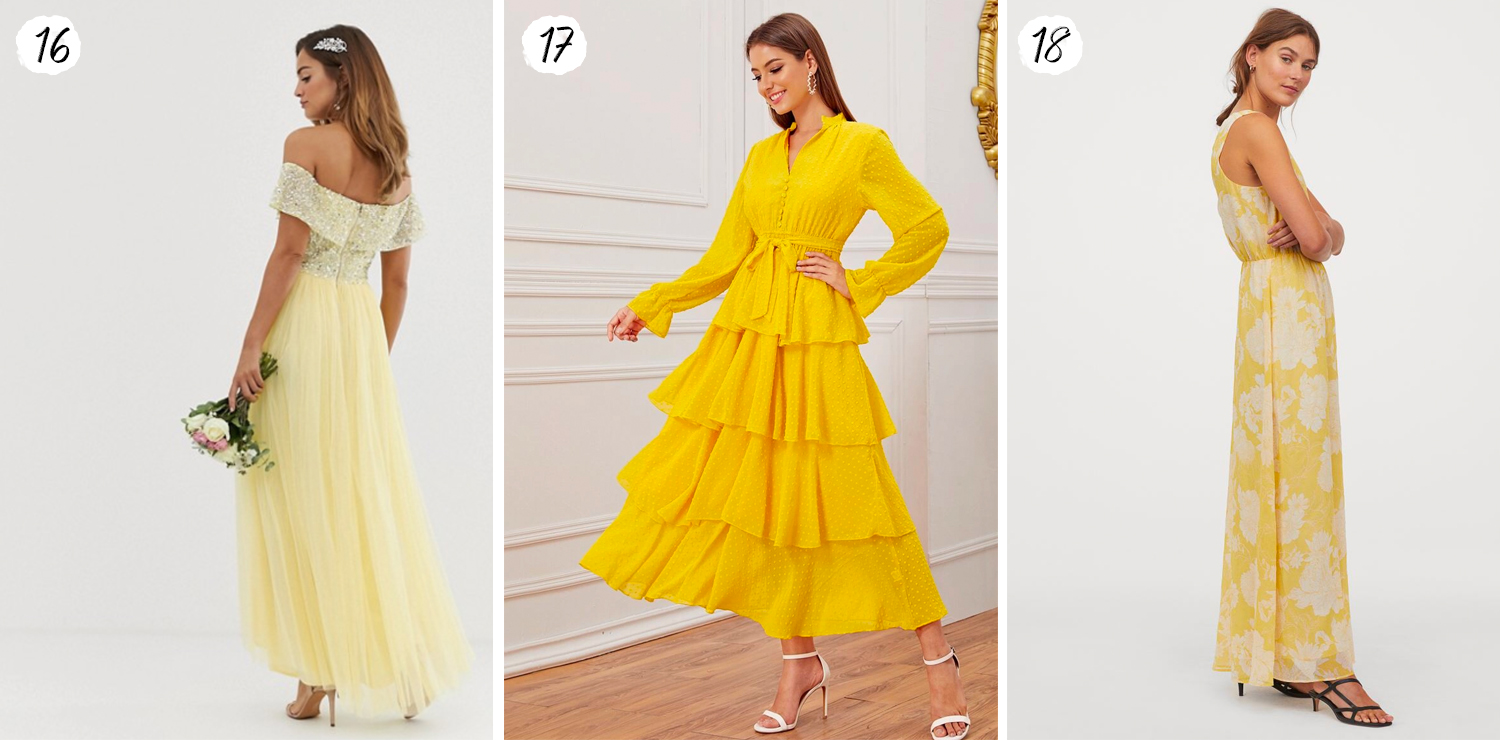 Yellow Maxi Dresses for Summer 2020