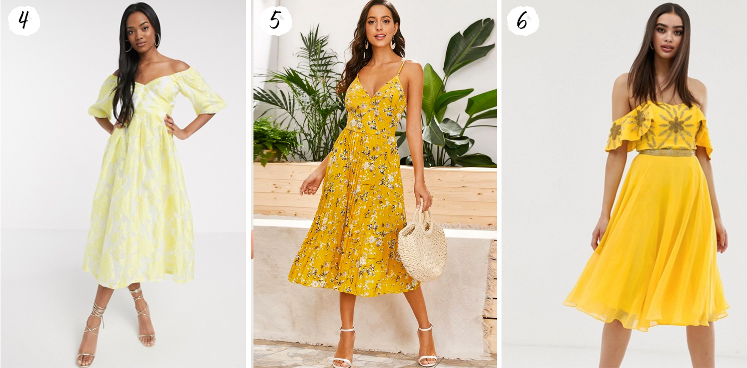 Yellow Midi Dresses for 2020