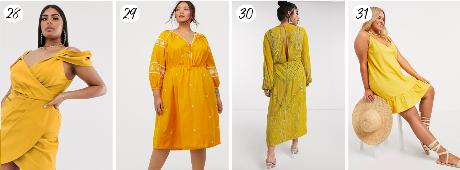 Yellow Plus Size Dresses for Summer 2020