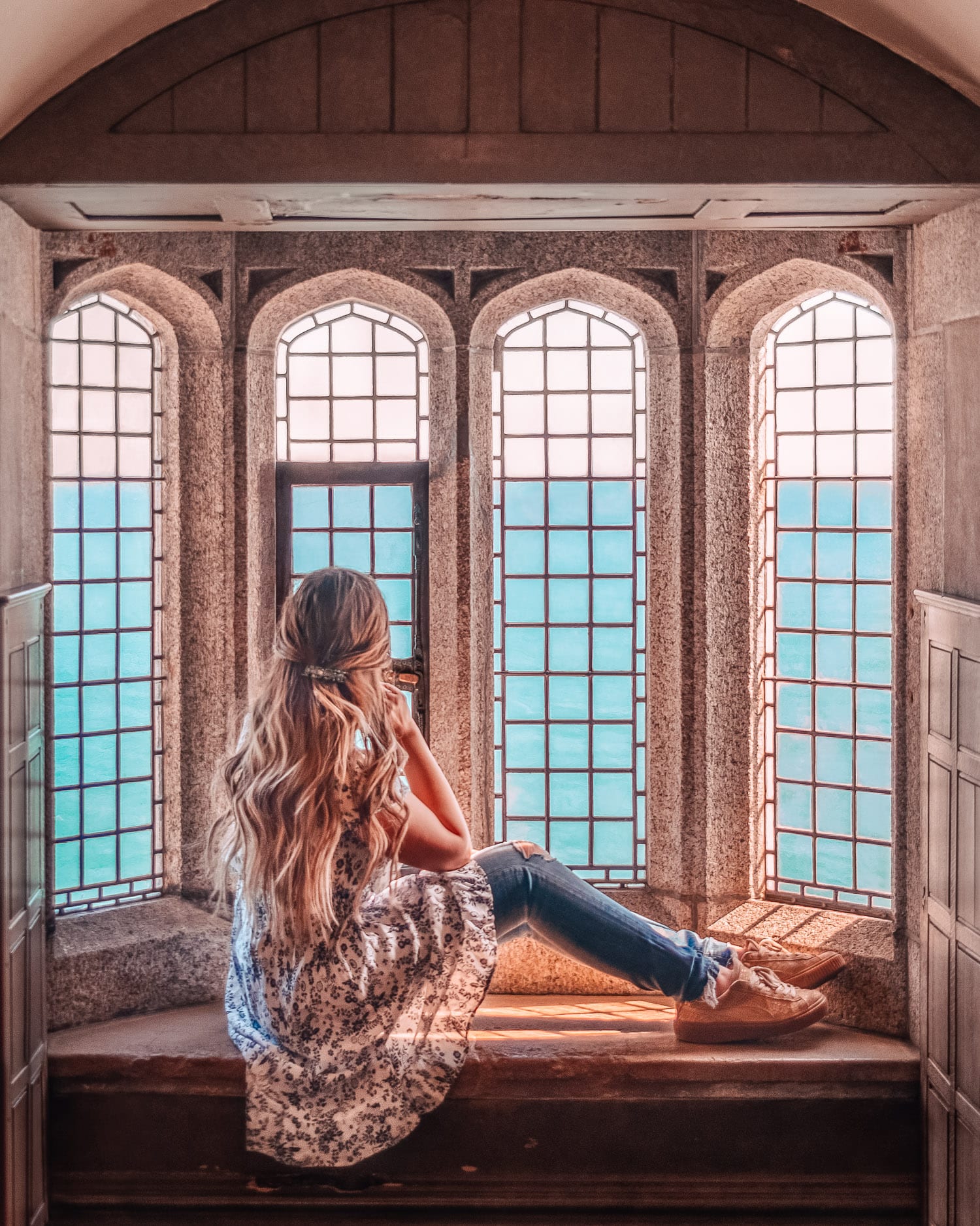 Castle window - St. Michael's Mount, Cornwall, UK