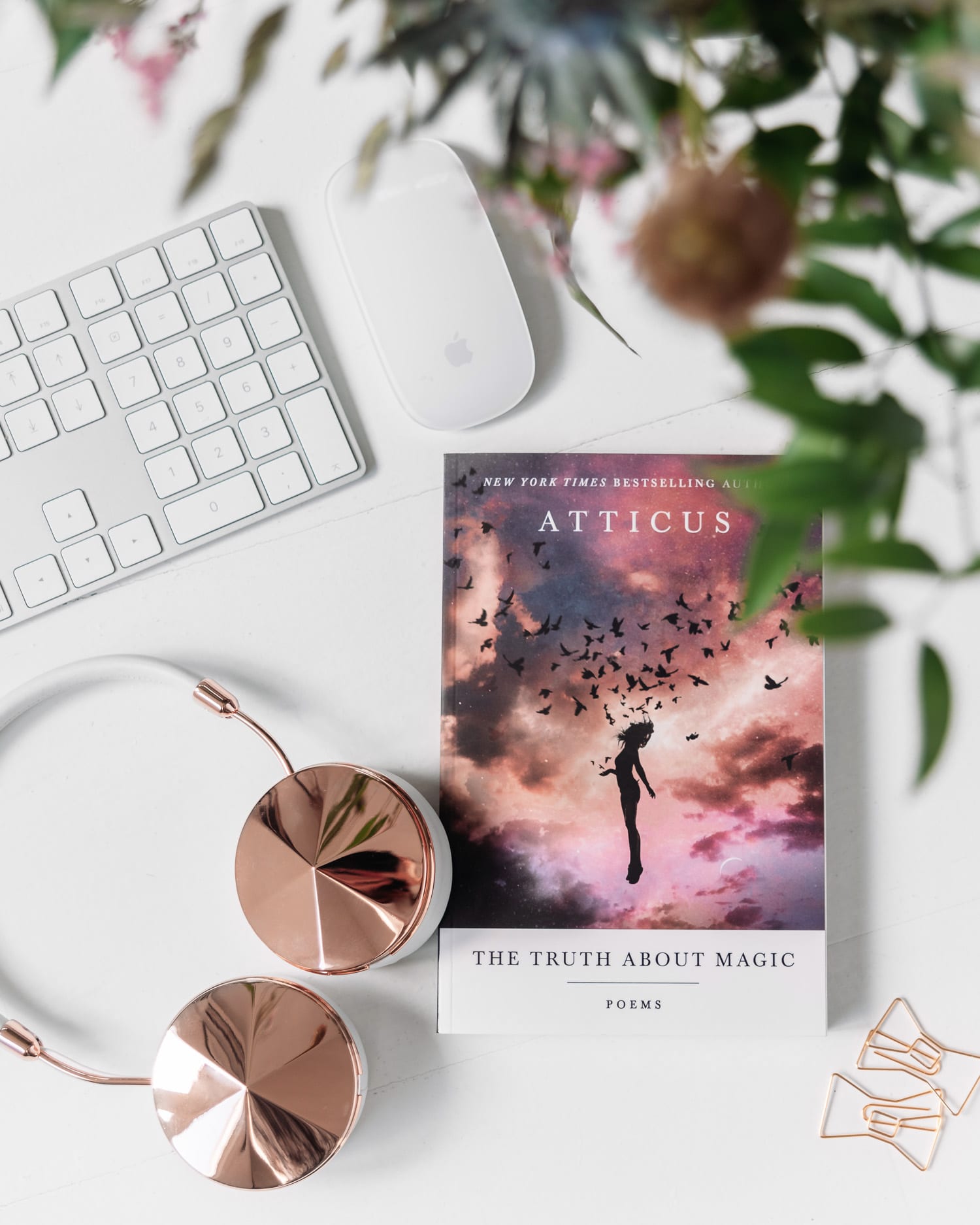 The Truth About Magic: Poems by Atticus | Home Office Flatlay