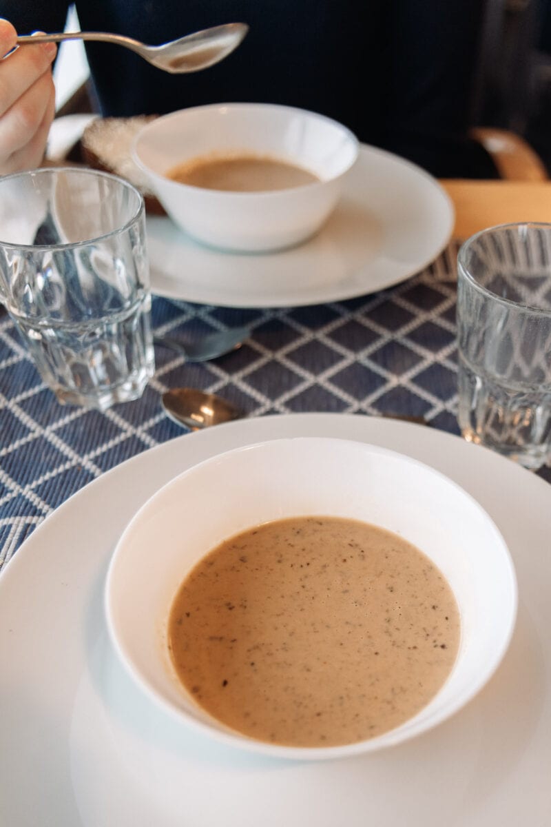 
Mushroom Soup at the Svampen Konferens & Restaurant Örebro