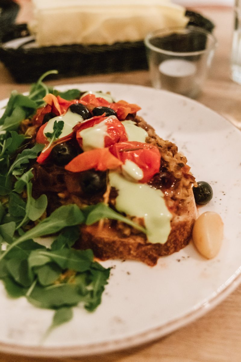 Vegan blood sausage at Lavenda.