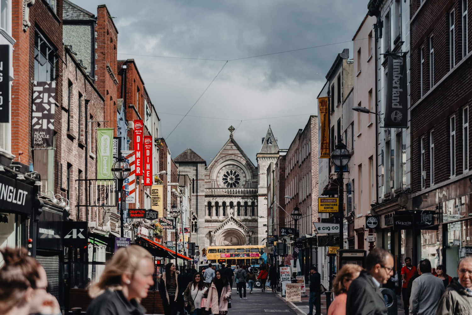 Grafton Street in Dublin, Ireland