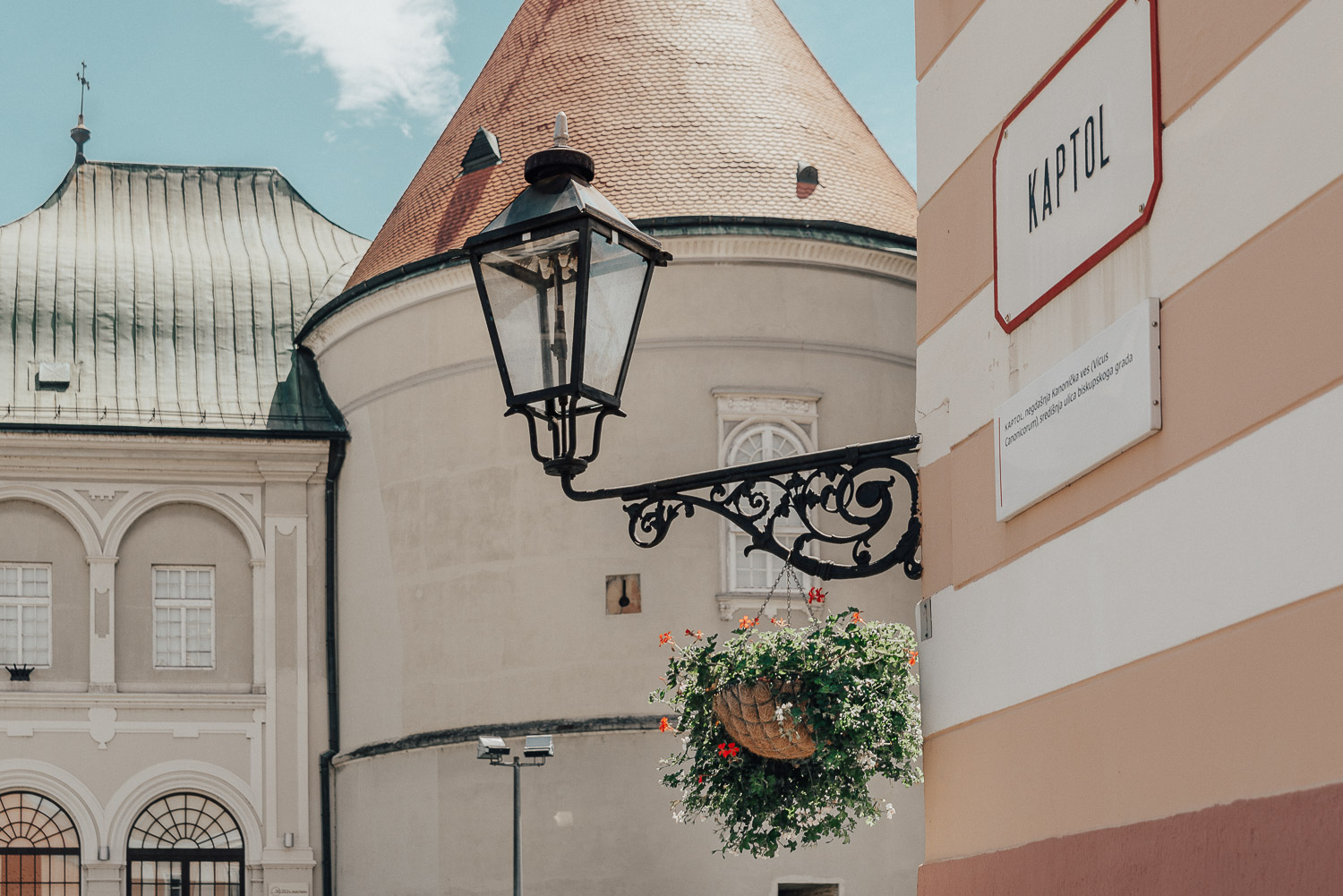 Kaptol Street Lamp in Zagreb, Croatia