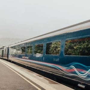 Train to Bath, Somerset, England