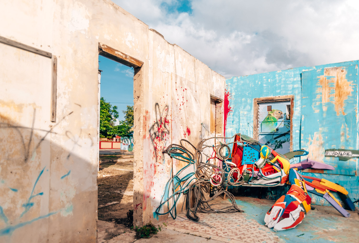 Gatukonst i San Nicolas, Aruba 