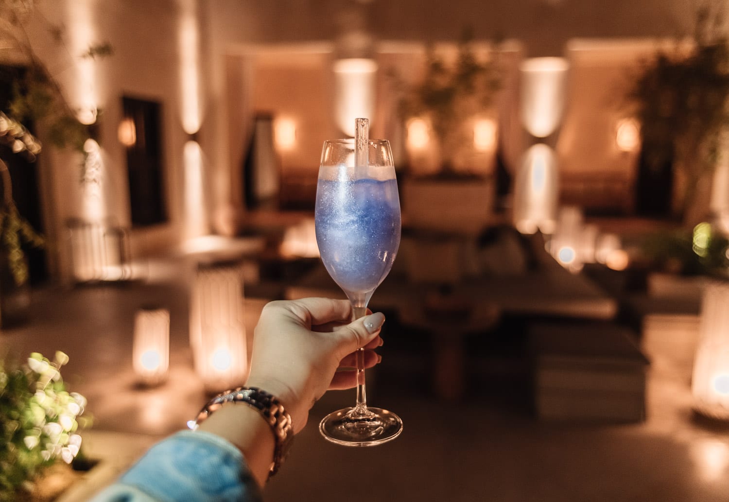 Glittering Lavender Welcome Drink at Al Bait Sharjah