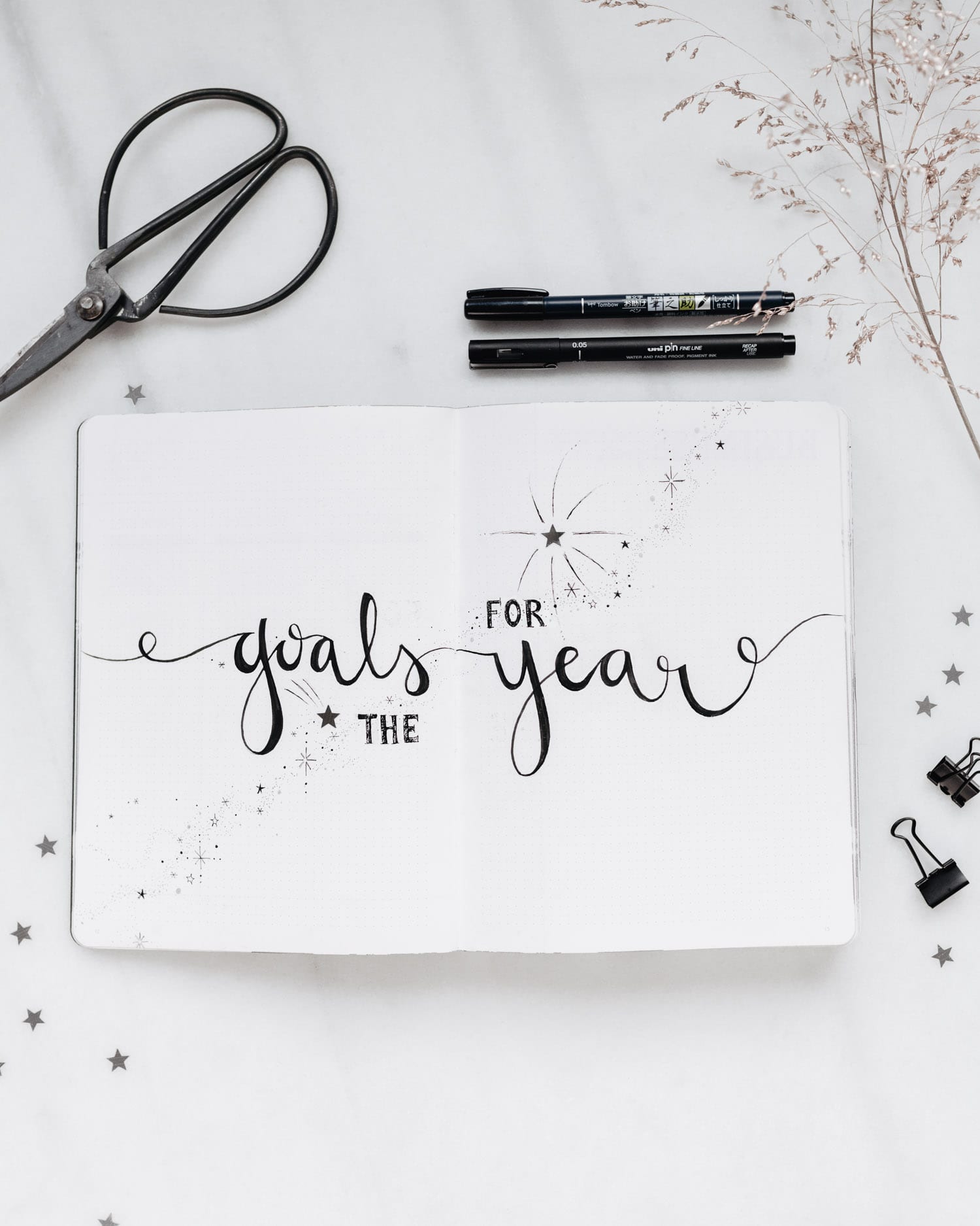 Bullet Journal - Goals for the Year