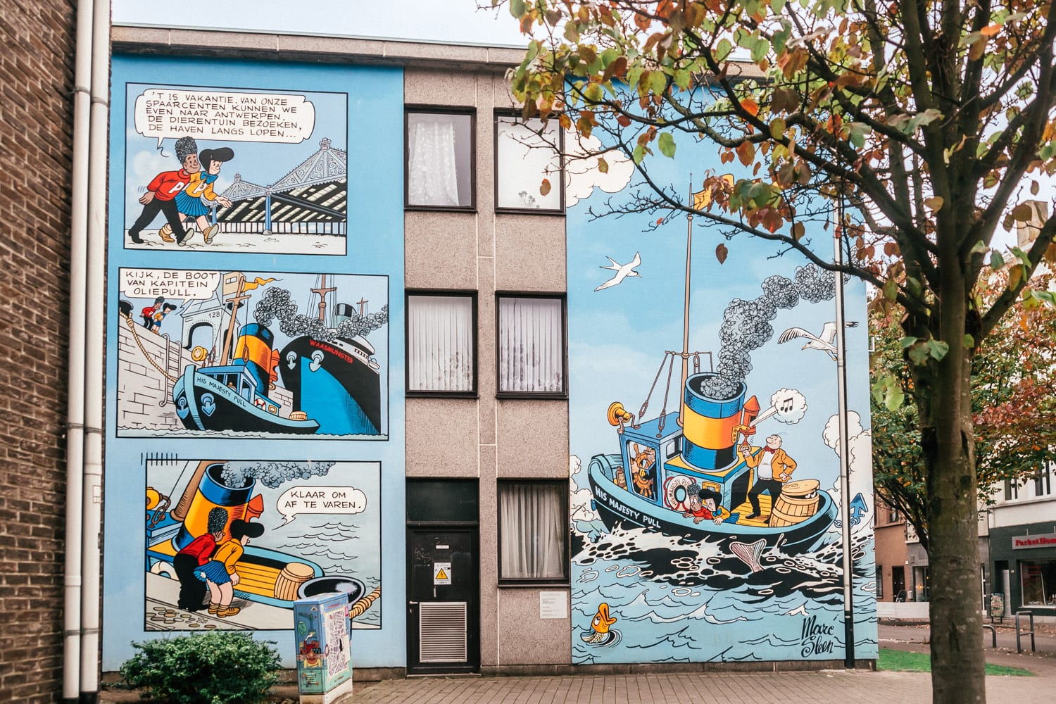 Nero - Street Art in Kloosterstraat, Antwerp, Belgium