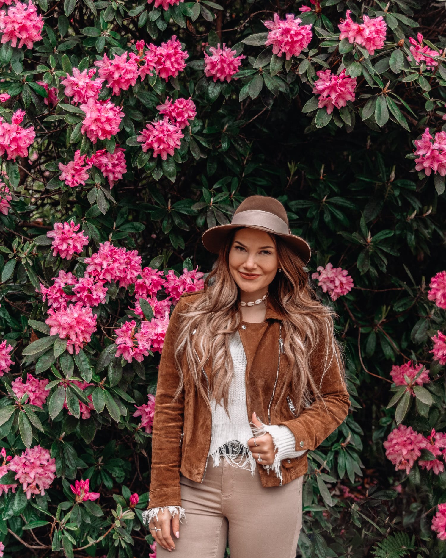 Portrait with Flower Wall | Lost Gardens of Heligan