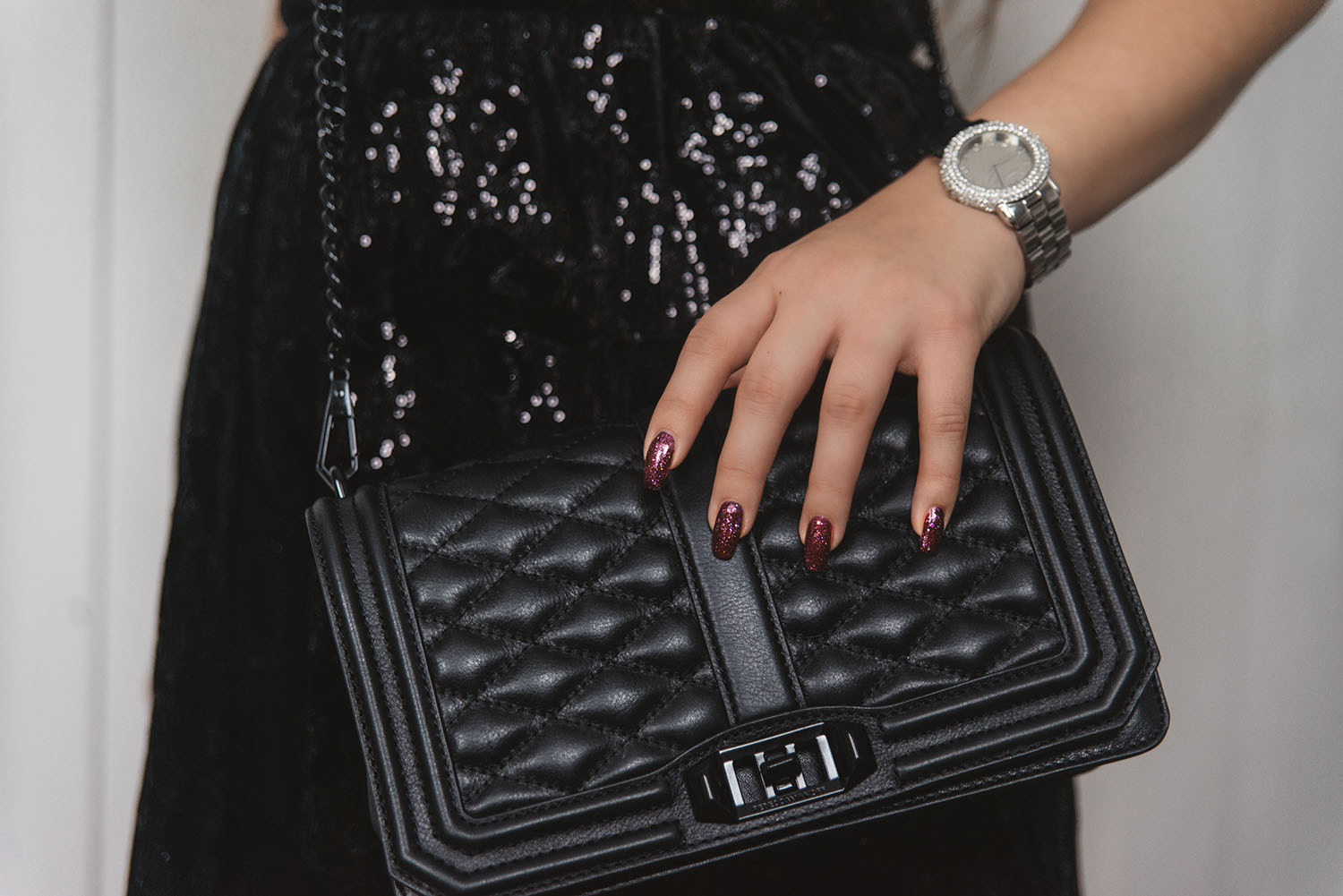 Rebecca Minkoff Quilted Bag with Chain