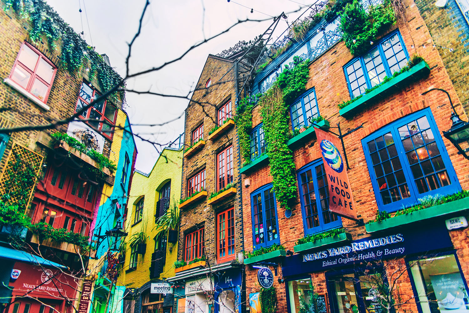 The Colorful Neal's Yard in Covent Garden, London